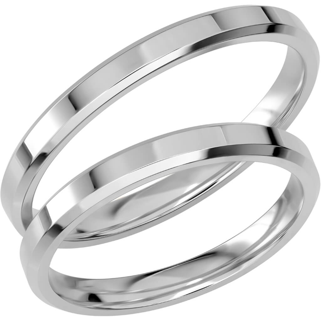 SR1051 - Smal slät ring i vitguld - Dahlströms Guld