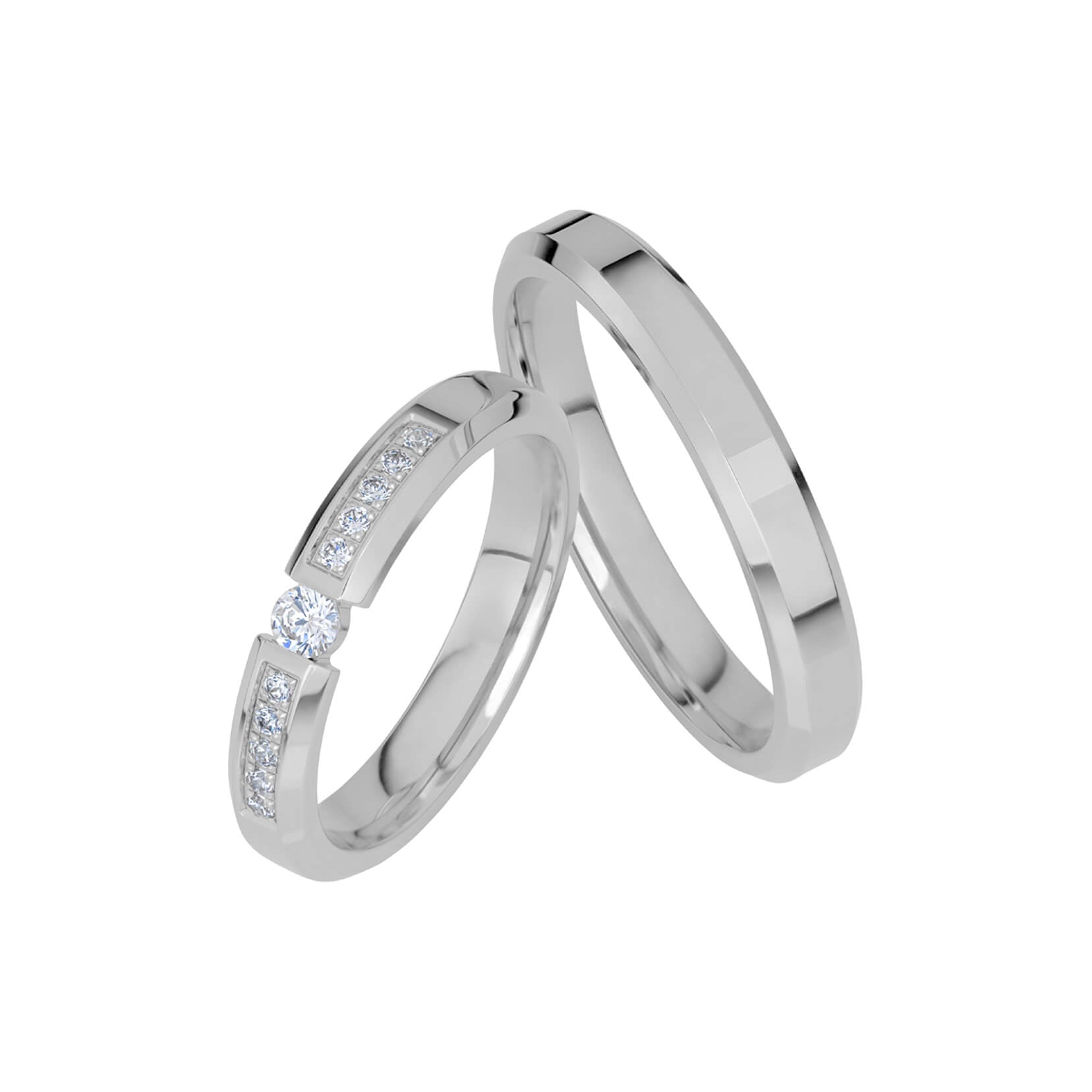 SR1053 - Slät ring i platina - Dahlströms Guld