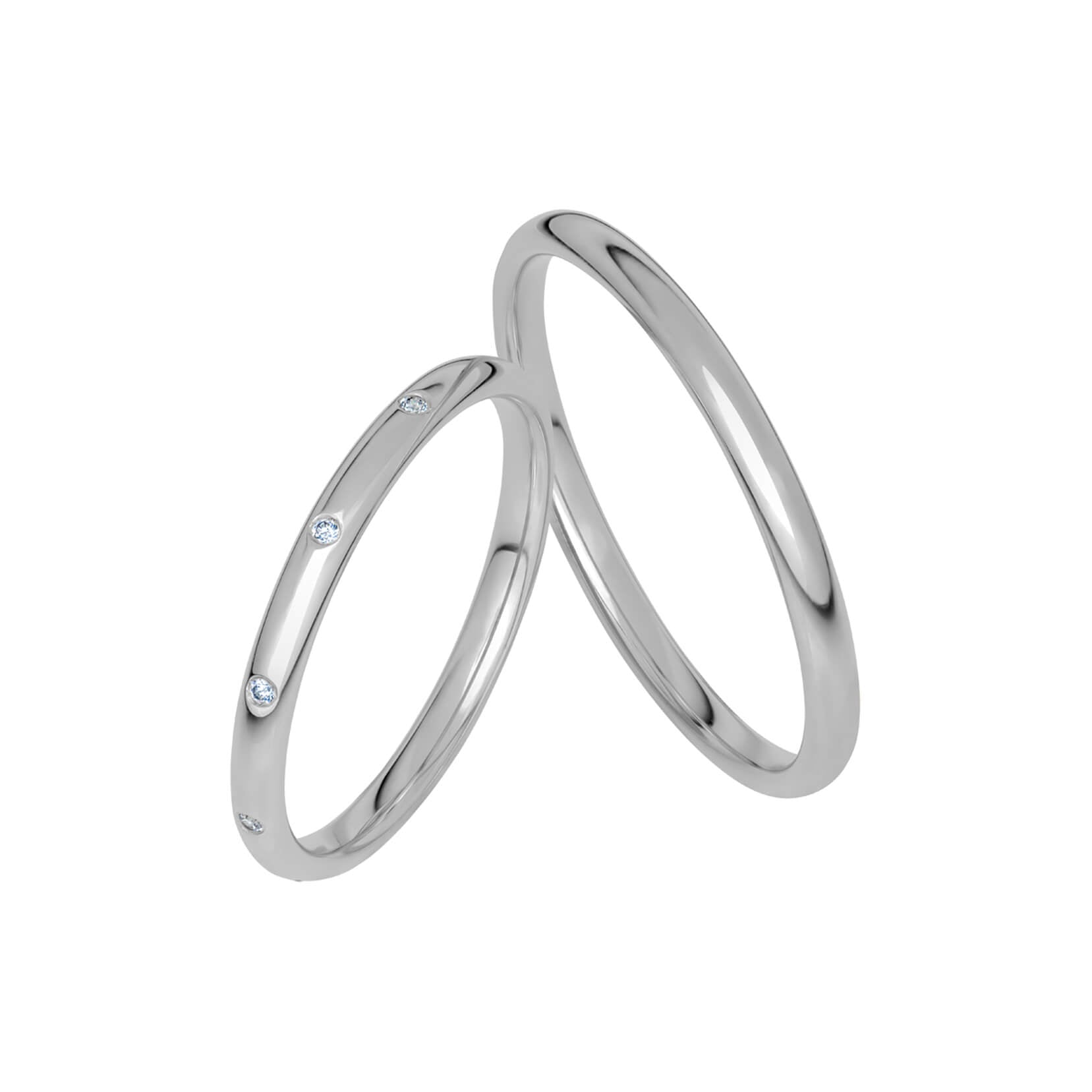 SR2022 - Smal ring i vitguld - Dahlströms Guld