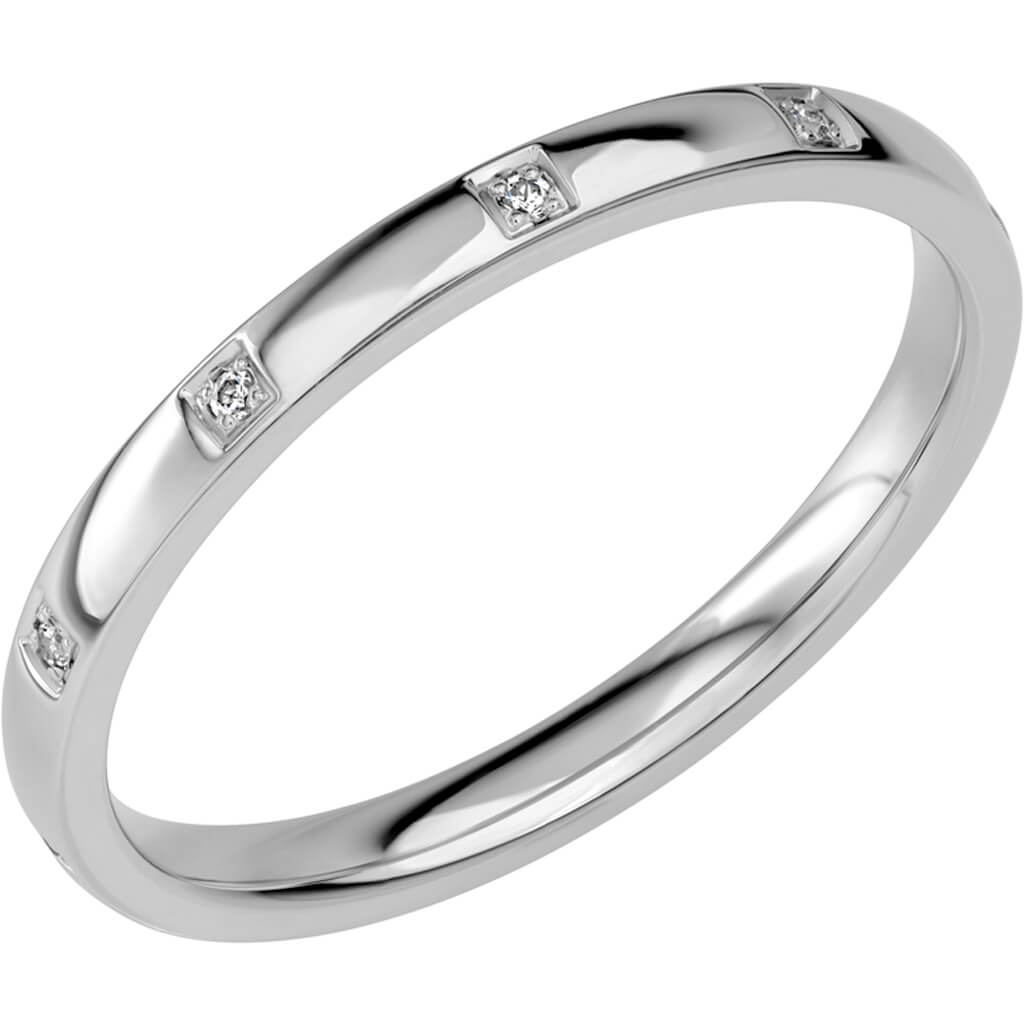 SR2029 - Smal ring i platina - Dahlströms Guld