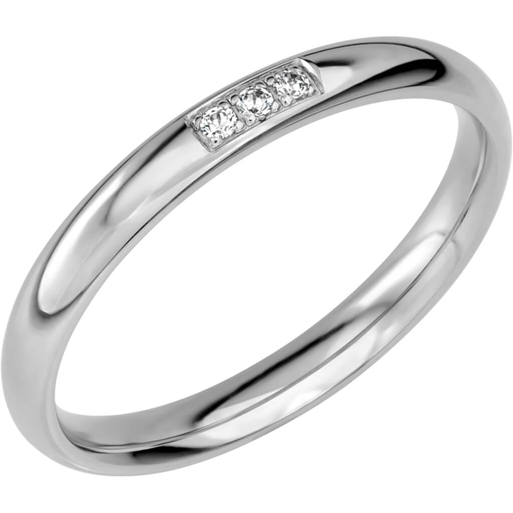 SR2044 - Smal ring i platina - Dahlströms Guld