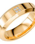 SR2056 - Bred diamantring i rödguld - Dahlströms Guld