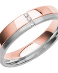 SR4006 - Flerfärgad ring i roséguld & vitguld - Dahlströms Guld