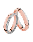 SR4008 - Flerfärgad ring i roséguld & vitguld - Dahlströms Guld