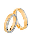 SR4009 - Flerfärgad ring i rödguld & vitguld - Dahlströms Guld