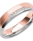 SR4009 - Flerfärgad ring i roséguld & vitguld - Dahlströms Guld