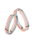 SR4010 - Flerfärgad ring i roséguld & vitguld - Dahlströms Guld