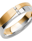 SR4011 - Flerfärgad ring i rödguld & vitguld - Dahlströms Guld