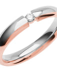 SR4012 - Flerfärgad ring i roséguld & vitguld - Dahlströms Guld