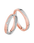 SR4015 - Flerfärgad ring i roséguld & vitguld - Dahlströms Guld