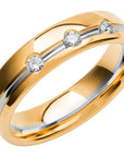 SR4019 - Flerfärgad ring i rödguld & vitguld - Dahlströms Guld