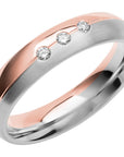 SR4023 - Flerfärgad ring i roséguld & vitguld - Dahlströms Guld