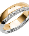 SR4024 - Flerfärgad ring i rödguld & vitguld - Dahlströms Guld