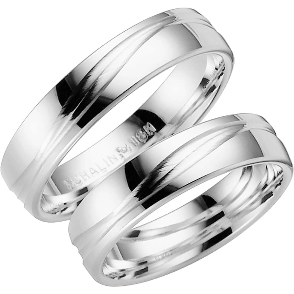 VERDI - Mönstrad ring i vitguld - Dahlströms Guld
