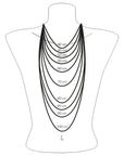 Halsband Vita Stenar Guld Ke2095 414 14 - Dahlströms Guld
