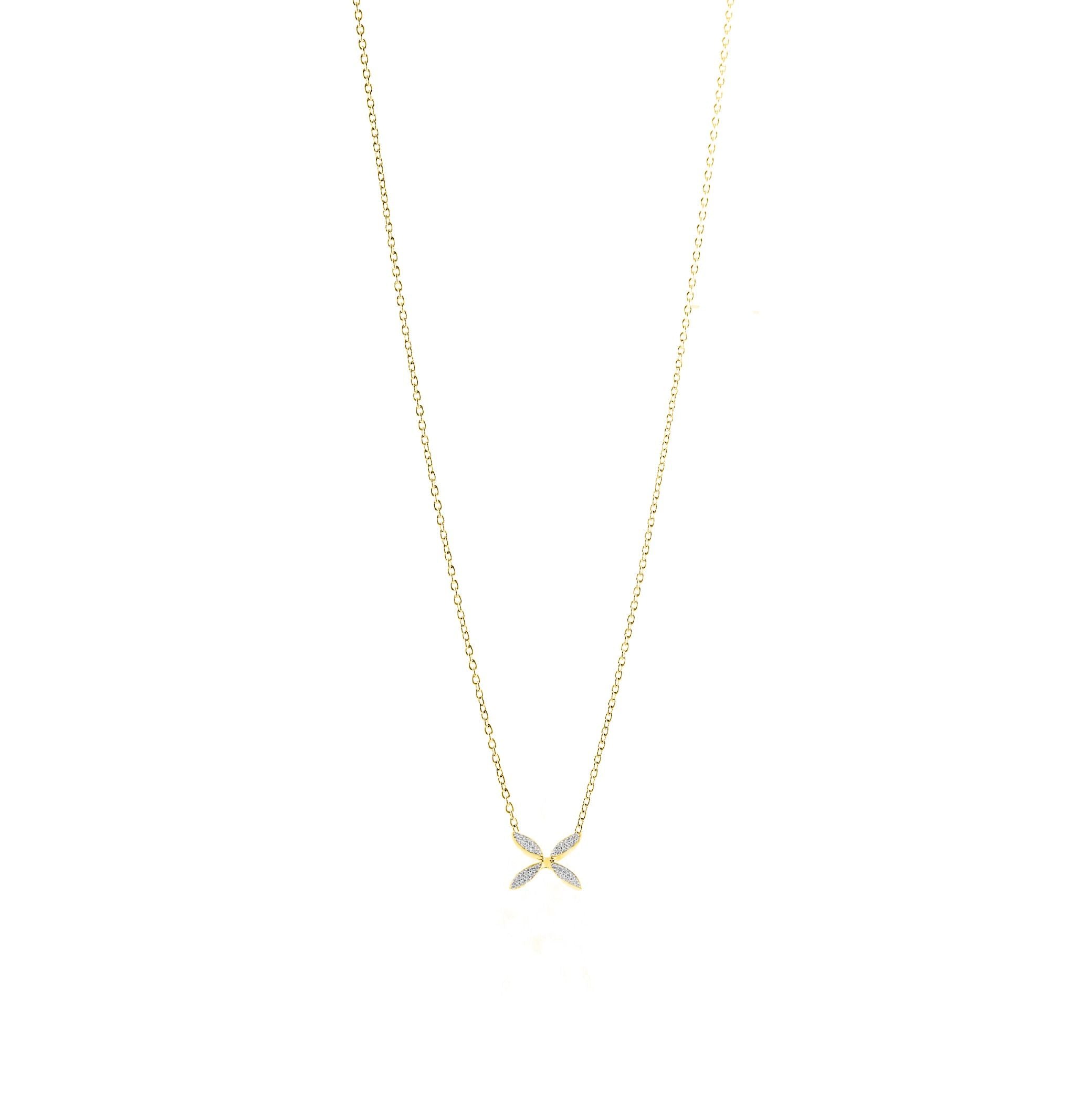Halsband Sparkling Ellipse Mini Gp13 - Dahlströms Guld